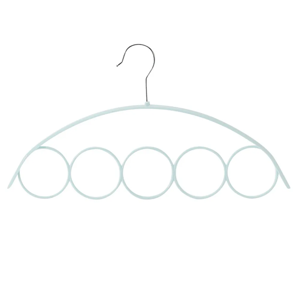Дизайн Сушилка Одежда отделки шаль вешалка для шарфа, пояс и галстук; 5 кольцо планка с крючками для кухни крюк Подставка-дисплей# p25