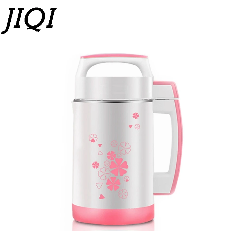 

JIQI Multifunction Soymilk Machine 1.2L Mini Stainless Steel Soya-bean juicer Food blender Vegetable Fruit Mixer Soy Milk Maker