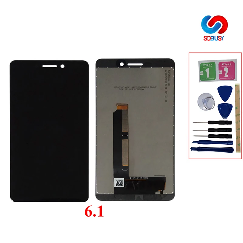 Для Nokia 6 1 2018 TA 1043 1045 1050 1054 1068 ЖК дисплей и сенсорный экран в сборе Замена +