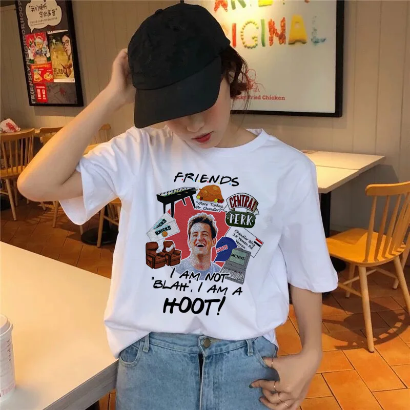 

friends tv show Clothing 2019 t shirt kawaii korean tshirt 90s women female top tee shirts harajuku Graphic t-shirt Girl summer