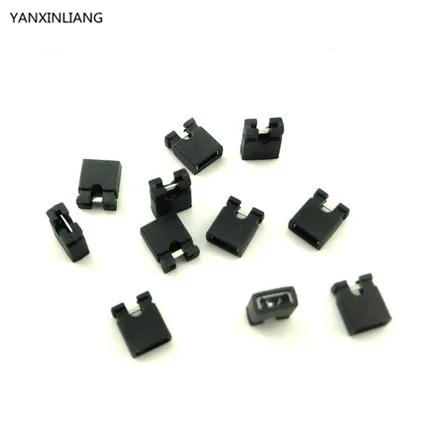 

100PCS Pitch 2.54mm Pin Header Shorting Cap Jumper Cap Short Block Black