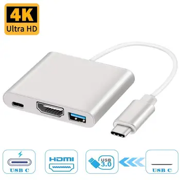 

USB Type C To HDMI USB 3.0 Charging Adapter Converter USB-C 3.1 Hub Adapter for MacBook Pro Pixel Huawei Mate10 Samsung S8+ Plus