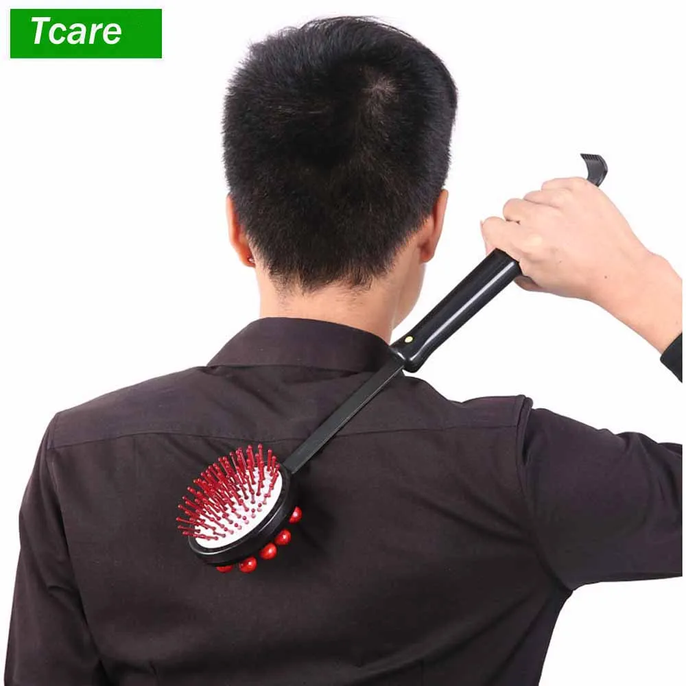 Back Knock Massage Hammer Stress fatigue Relief Handle Wood Scratcher