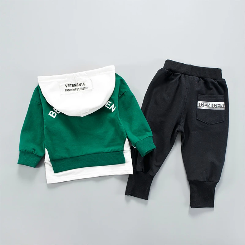 Spring Autumn Boys Cotton Clothes Baby Girls Sport Sets Kids Hoodies Pants 2pcs/sets Children Casual Suits Toddler Tracksuits