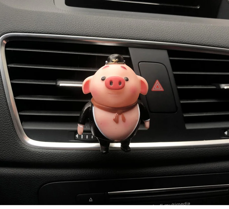 Милые автомобильные освежители воздуха ароматизатор в автомобильном диффузоре мультяшная свинка вентиляционное отверстие клип запах автомобиля для автомобиля аксессуар интерьера авто Декор