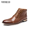 VRYHEID-bottines en cuir véritable, chaussures de marque, bonne qualité, grandes tailles 40-50, tendance, automne-hiver, décontracté ► Photo 1/6