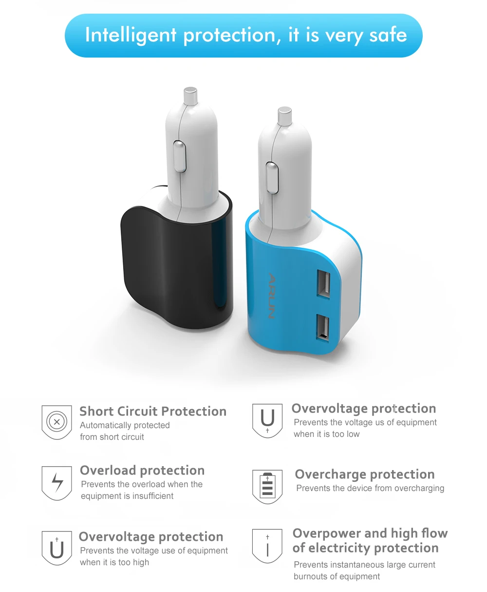 ARUN c203 car charger (5)