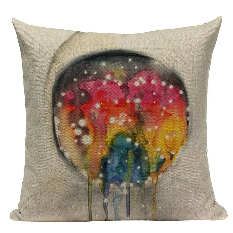Креативная человеческая художественная набивная наволочка, подушка с абстрактным изображением, декоративная наволочка для дивана, стула, Подушка для домашнего декора - Цвет: as picture