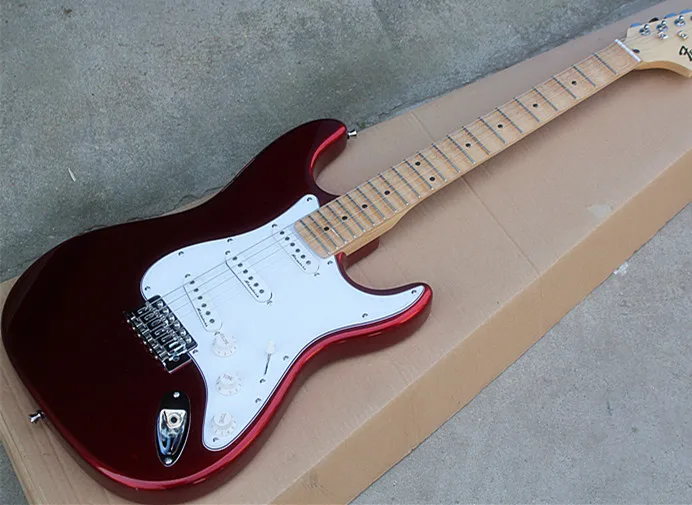 

Affinity Strat ELECTRIC GUITAR Gloss Wine RED Finish with Groove,it can be customized as to your requriements.