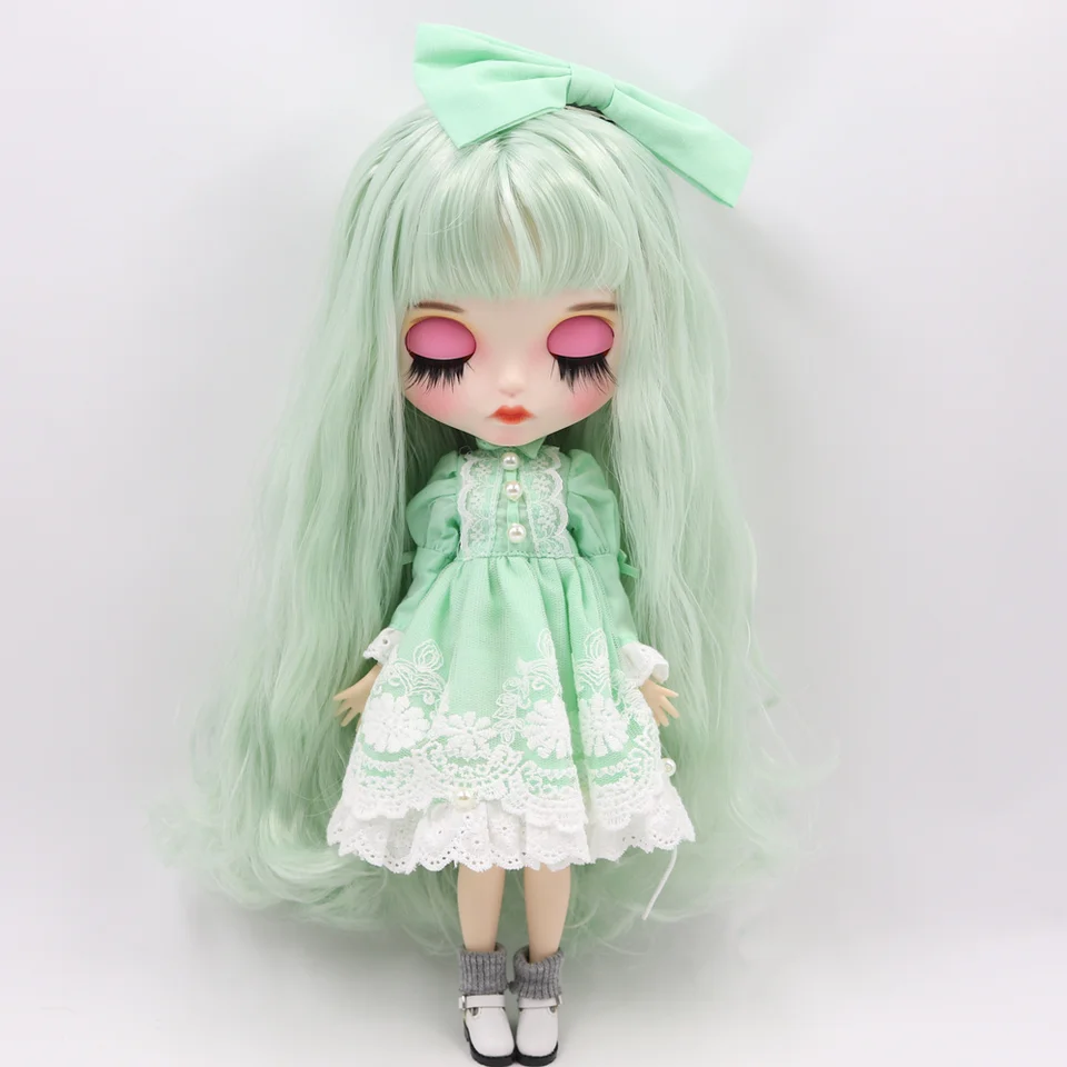 green hair doll