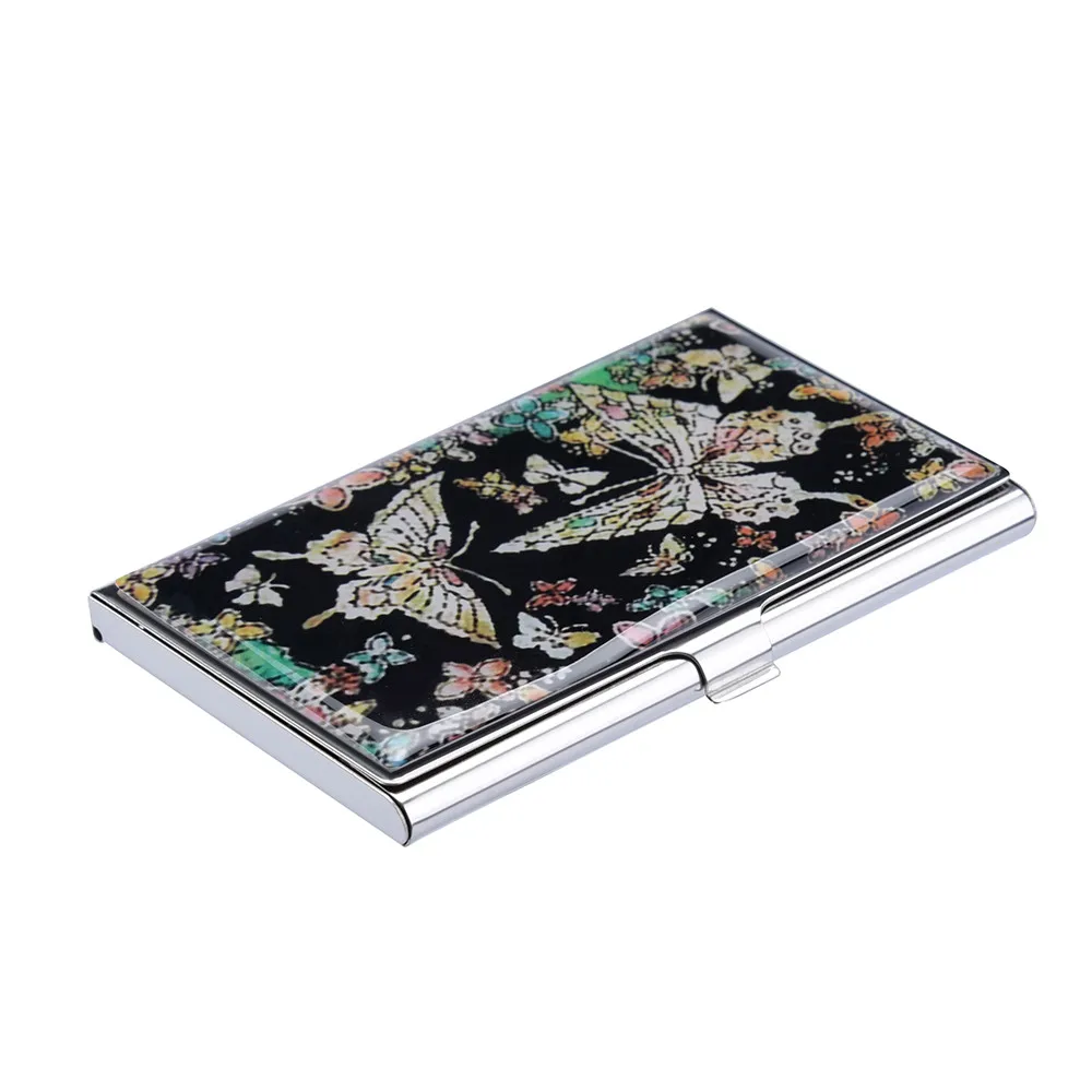 

2019 Fashion Business Card Case Stainless Steel Aluminum Holder Metal Cover Credit Box Men Business Card Holder Metal Wallet#10