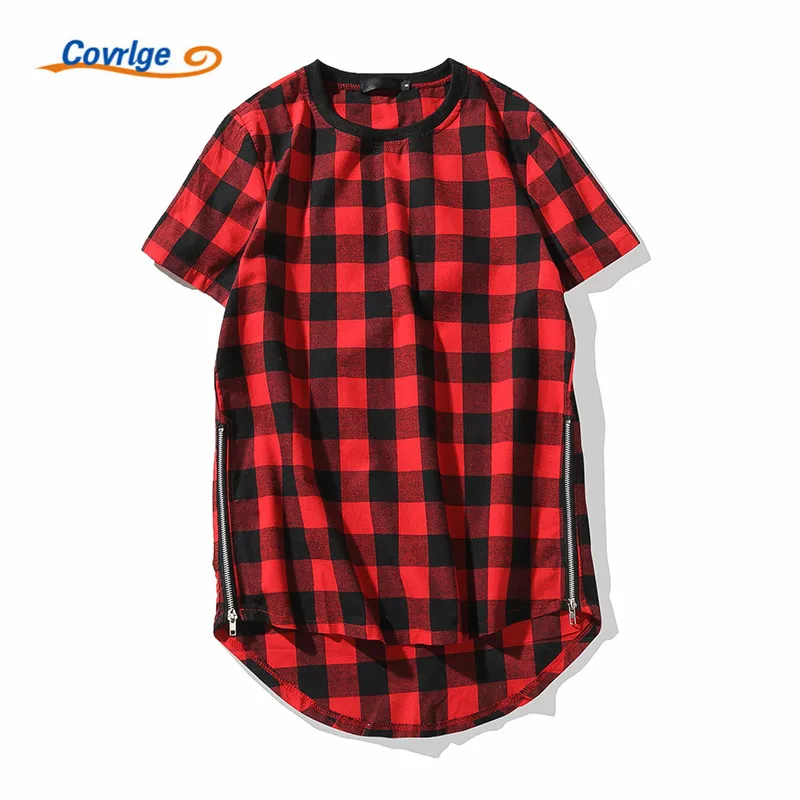 

Covrlge New Fashion Brand Male Slim Fit T Shirt Lattice Mens Cotton Short Sleeve T-Shirts Men Summer Tee Casual Tshirt MTS510