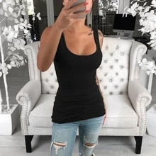 Primavera verão sem mangas tanque topos feminino em torno do pescoço solto t camisa de fitness apertado tanque superior senhoras colete singlets camisola