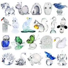 H & D 18 Stijlen Kristallen Beeldjes Collection Cut Glas Ornament Standbeeld Dier Collectible Gift Home Decor Bruiloft Gunsten