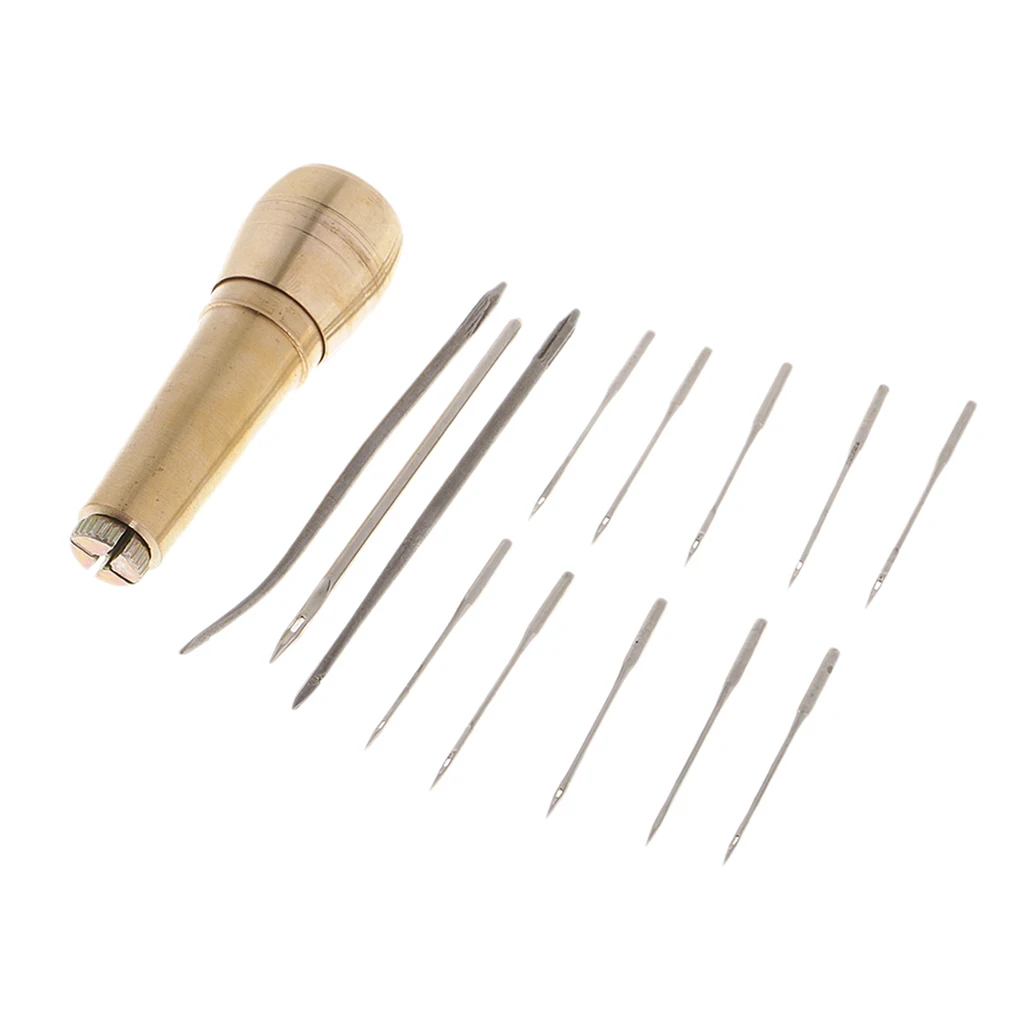1 Set Sewing Shoe Repair Sewing Tool Needle Awl Leather Craft Boots Kit Tool Straight Needle Straight Hole