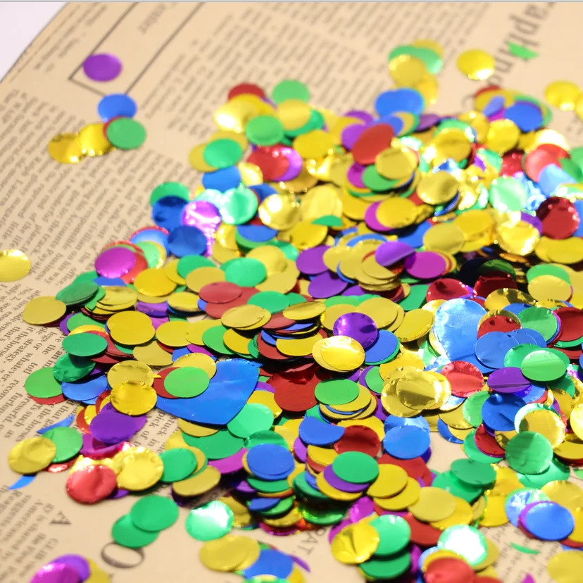 7500pcs Colorful Foil Confetti, Wedding, Bridal Shower Table Scatter