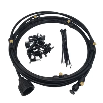 

F086 Portable Patio Outdoor Misting System 6M with 6pcs Mist Nozzle Super Cooling HEAT RELIEF Premium Cooling Kit