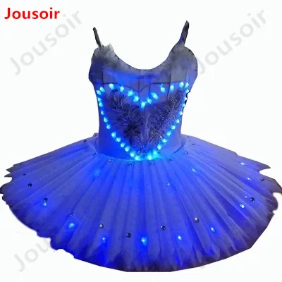 

Led Luminous Women Evening Party Dress Led illuminate Ballroom Costume Christmas Stage Dancing Clothes CD15 T02