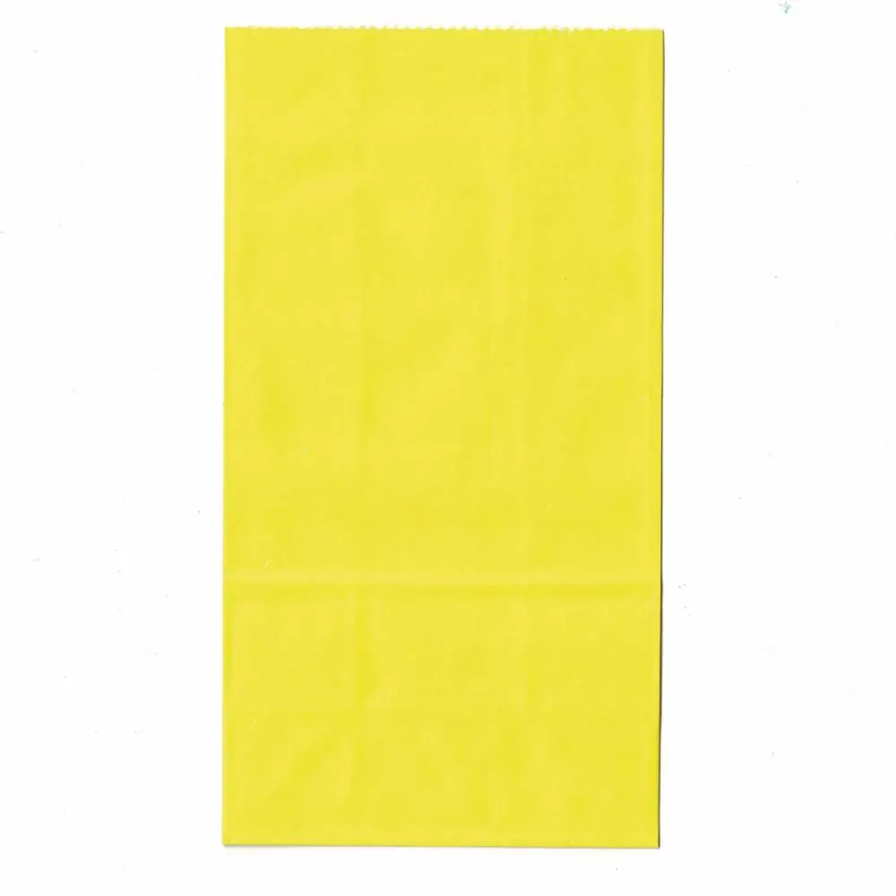 Крафт-бумажные пакеты, подарочные бумажные пакеты, вечерние свадебные бумажные пакеты, подарочные пакеты 18x9x6 см, 50 шт./лот - Цвет: Цвет: желтый