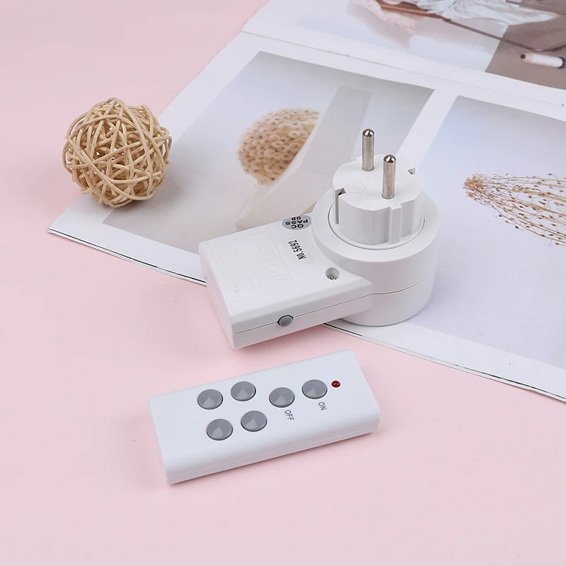 

NEW Wireless Remote Control Home House Power Outlet Light Switch Socket 1 Remote EU Connector Plug DC 10V Hot Sale Wholesale