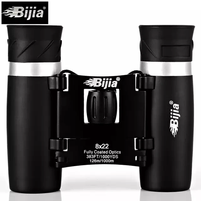 

BIJIA 8x22 High Quality HD Lightweight Outdoor Portable Binocular Folding Compact Binoculars For Kids For Hunting
