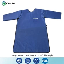 Прямая больница/лабораторная защита от радиации 0,35 mmpb свинцовое пальто с длинными рукавами фартук рентгеновский защитная одежда
