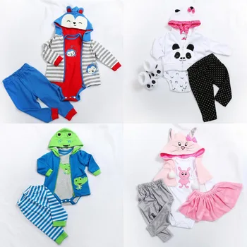 

Baby Doll Accessories Design for 45-48CM 58-60CM silicone Baby Doll Bebes reborn Girl boy boneca reborn Doll Clothes Sets