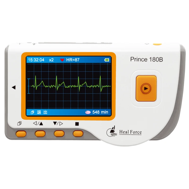 

Portable LCD EKG Heart Monitor Handheld ECG Electrocardiogram Software USB Leg Palm Chest CE approved