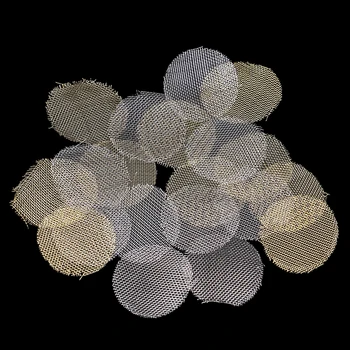 

100pcs Multifunctional Hookah Water Pipe Stainless Steel Tobacco Smoking Accessorie Metal Filters Smoke Pipe Screen Gauze 20mm