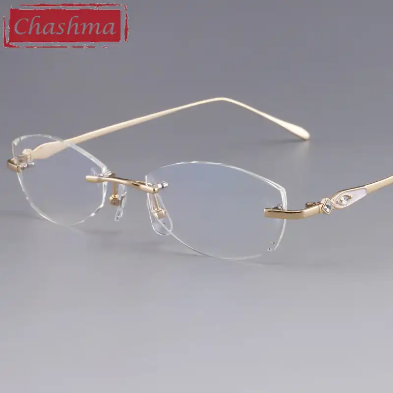 glasses rimless titanium