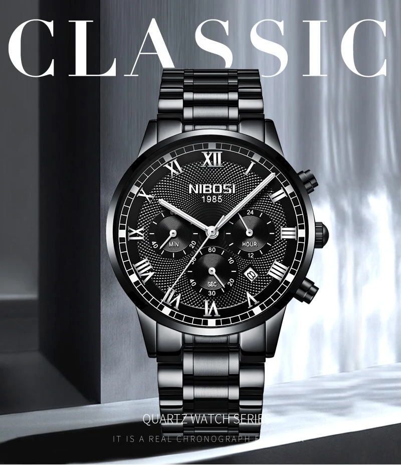 NIBOSI Mens Sport Watches Men Waterproof Luxury Brand Watch 2018 Fashion Full Steel Analog Quartz Wristwatch Relogio Masculino   (1)
