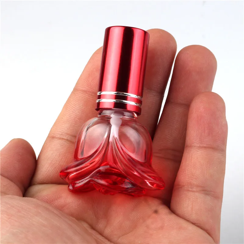5 мл 3D флакон ЦВЕТОЧНЫХ ДУХОВ маленький, ручной, для путешествий многоразового Духи форсунки цвет бутылки спрей-освежитель насос пустые