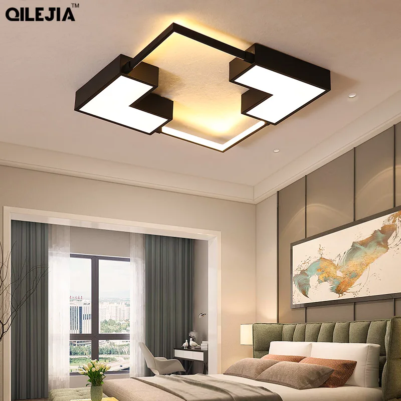 

Square led lamp ceiling modern for 10-15 square meter Living Room AC90-260v Bedroom ceiling light with remote control