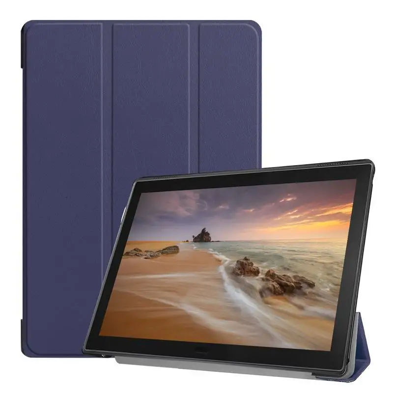 Тонкий чехол из искусственной кожи для lenovo Tab E10 TB-X104F 10,1 Tablet PC защитный противоударный полный защитный чехол+ ручка