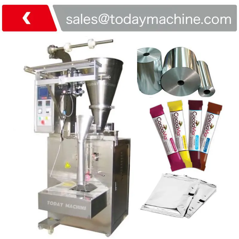 

Round and euro-hole punch powder pouch filling sealing and packing machine with auger filler