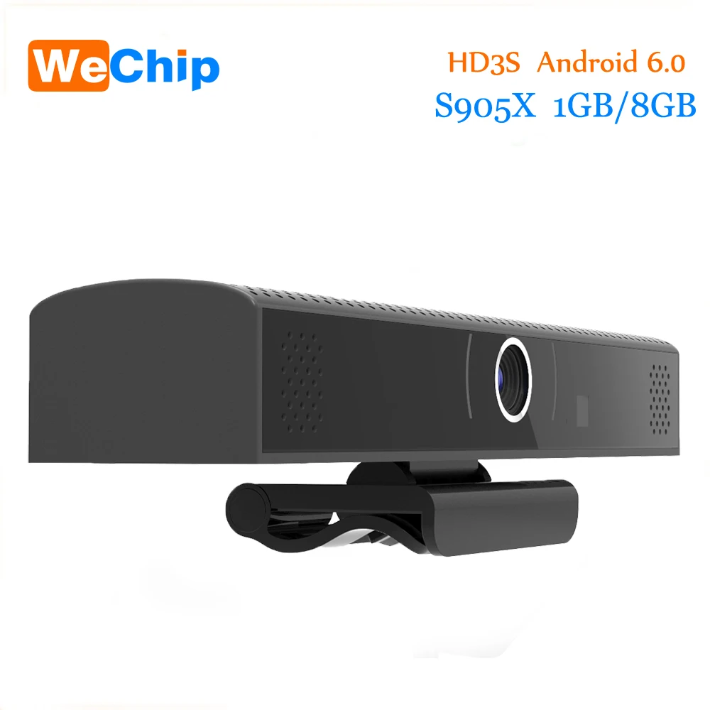 Wechip HD3S коробка Камера Allwinner четырехъядерный ТВ приставка 1GB8GB Android 6,0 HDMI смарт ТВ приставка встроенный DSP микрофон динамик телеприставка