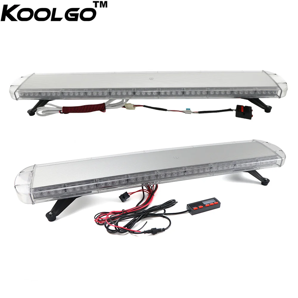 

30" to 72" Car Truck Police LED Rooftop Strobe Light Bar Flash Emergency Warning Beacon Lamp LightBar Amber White Red Blue
