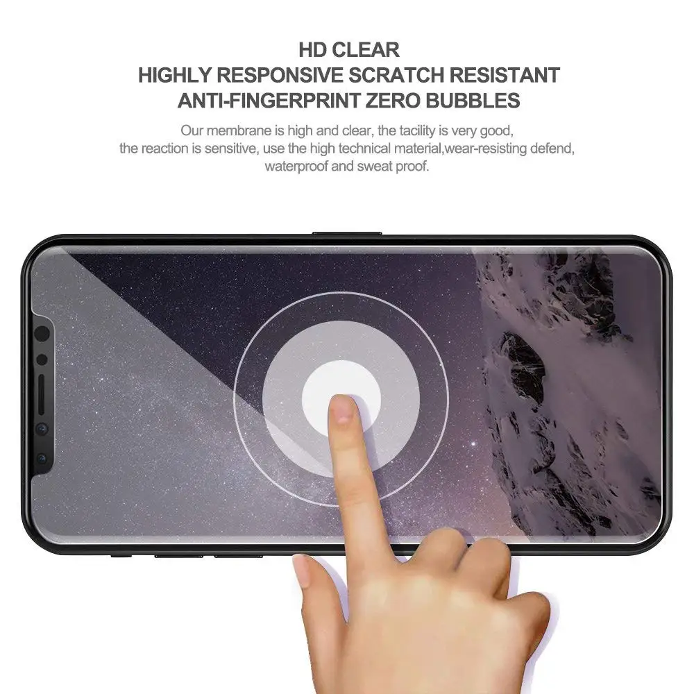 Переднее и заднее 2 шт. закаленное стекло для iPhone 8, 7, 6, 6S Plus, Защита экрана для iPhone XS 11 Pro Max X, XR, 5, 5S, SE, защитная пленка