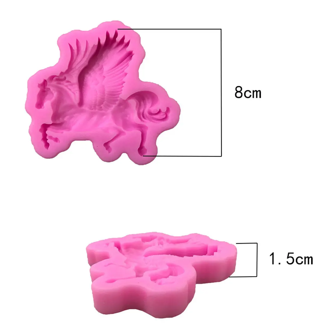 

New Arrival Flying Horse Silicone Mold Sugarcraft Fondant Cake Decorating Tools Chocolate Gumpaste