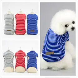 Pet Летний жилет для собаки щенок хлопчатобумажный жилет красивые тонкие летние футболка мелких домашних животных летняя одежда F130