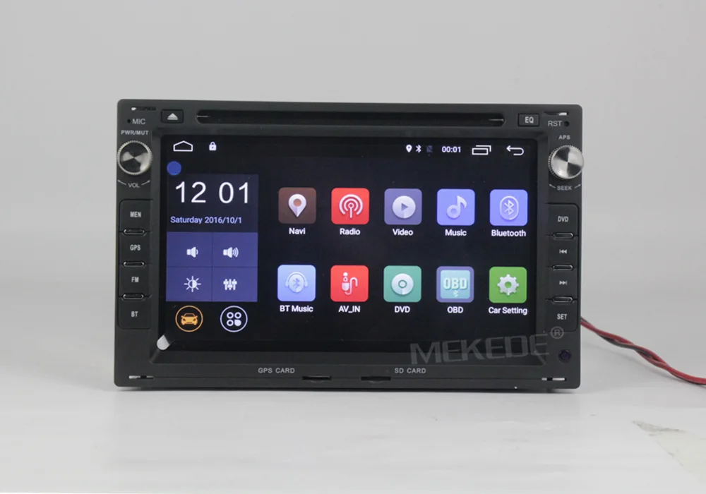 Clearance free shipping 1024x600 7" 4 Core 2GB RAM 16GB Flash Android 7.1 Car DVD GPS For VW Glof Bora Passat Mk5 Golf Mk4 Polo Jetta Seat 9