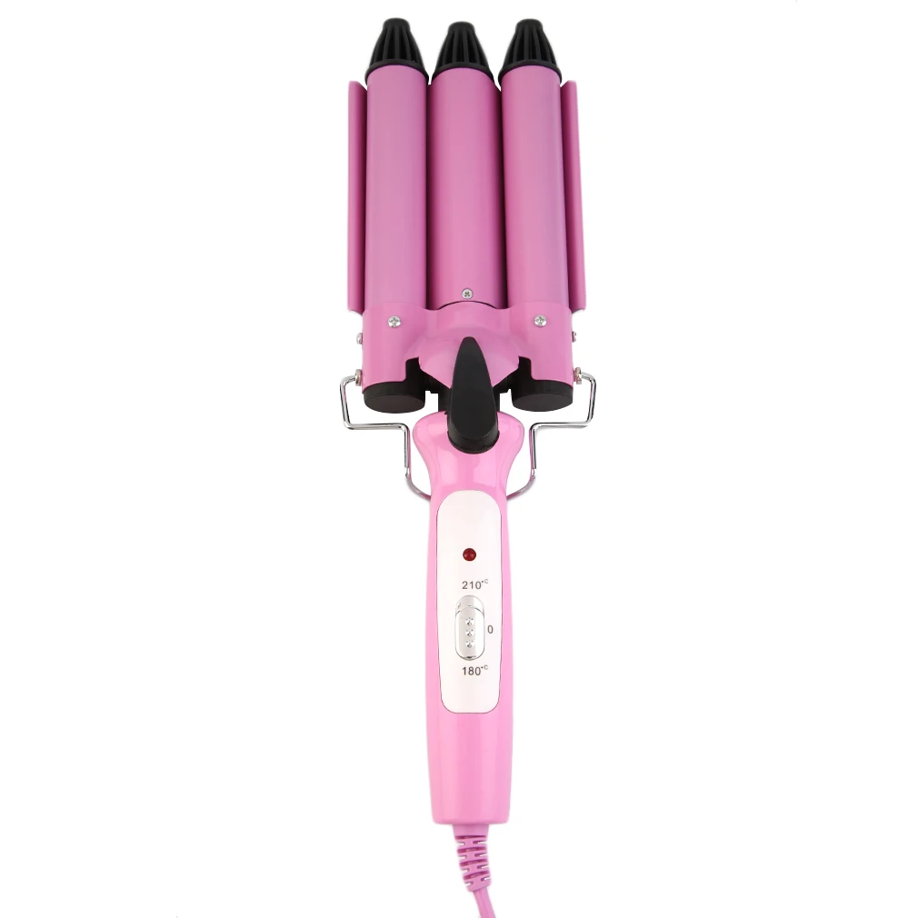 Three Barrel Triple Barrel Ceramic Hair Curling Iron Deep Waver Curler