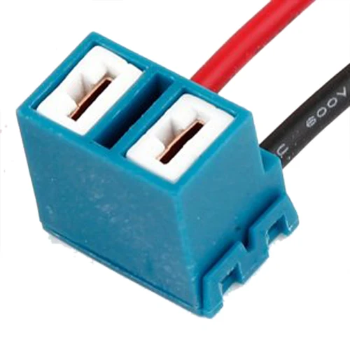 

Promotion! 2 x H7 Ceramic Headlight Light Bulb Wire Connector Plug Socket for Car