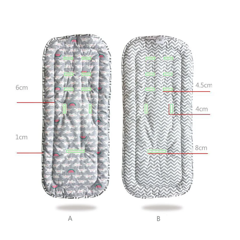 Аксессуары для детских колясок, хлопковая детская коляска, подушка для автомобильных сидений, мягкий матрас в коляске, Детская Пеленка, подушка для сиденья, коляска