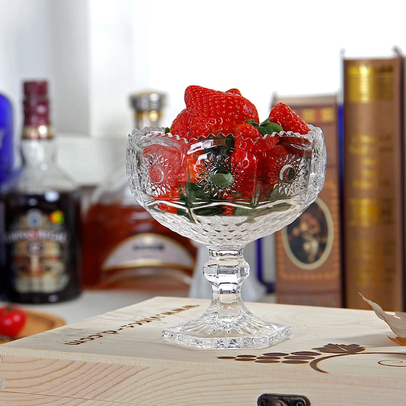 

Lead free glass machine made ice cream bowl for party and bar 200ml