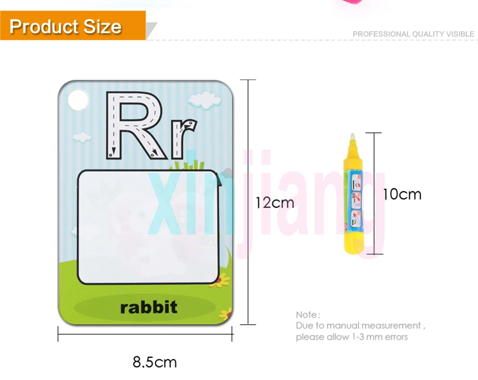 Английский алфавит водные карты для рисования доски для рисования и 2 ручки водные карты для раскрашивания Ранние развивающие игрушки для детей}