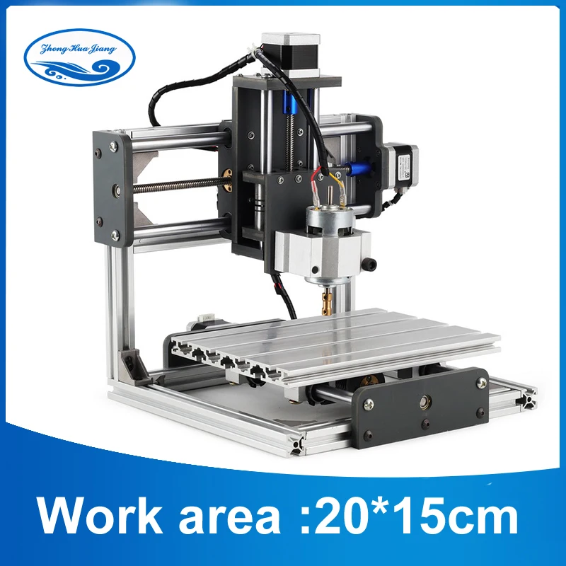 CNC Настольный DIY Гравировальный фрезерный станок с ЧПУ принтер с GRBL управлением, Pcb ПВХ фрезерный станок, рабочая зона 20 см x 15 см