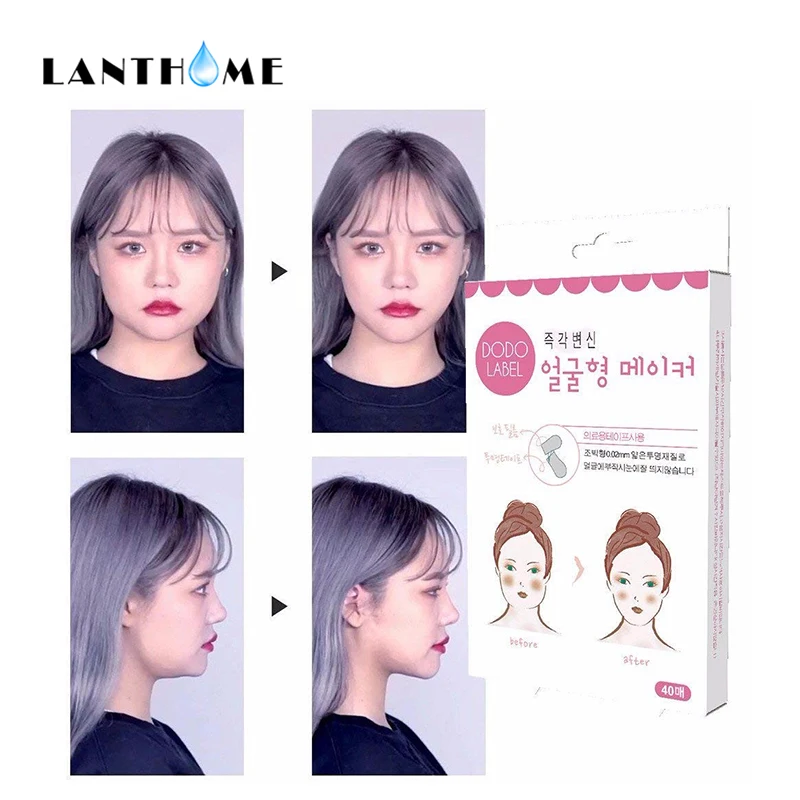 

Invisible Thin Face Artifact Stick Facial Sticker Medical Tape Lift Chin V Face Maker Makeup Small-Face Lift Tools 1box 40pcs