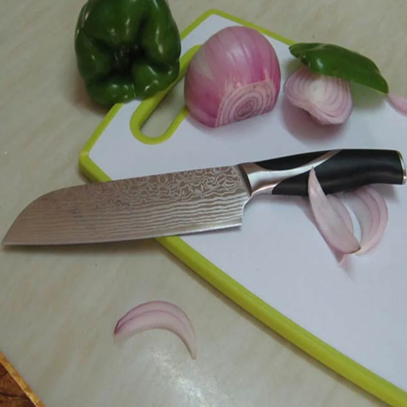 High grade damascus knife 7.5 inch chef kitchen knife VG10 Japanese steel damascus steel kitchen knives cooking tools High grade damascus knife 7.5 inch chef kitchen knife VG10 Japanese steel damascus steel kitchen knives cooking tools