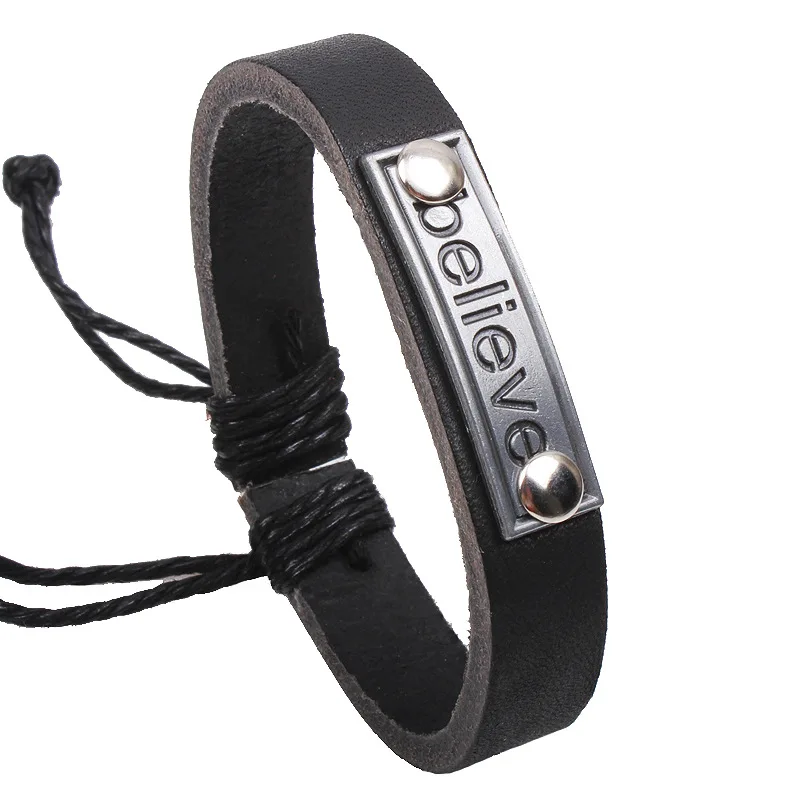 

customer design bracelet inspirational bracelet believe Bracelet hemp rope bracelt